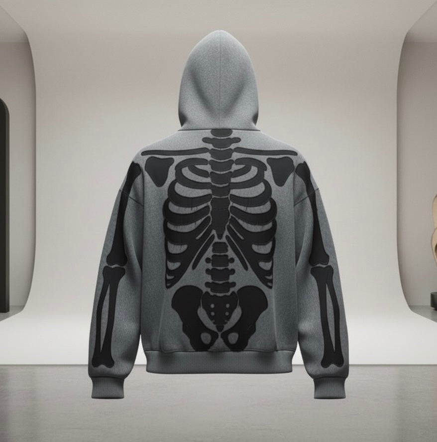 The X-Ray" Skeleton Cotton Hoodie