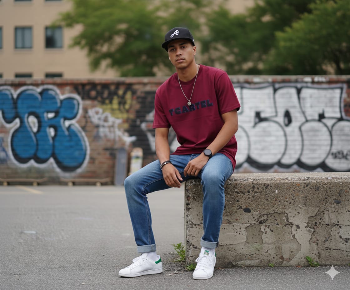 "Move On" Raven Graphic Tee | Premium Maroon Cotton T-Shirt